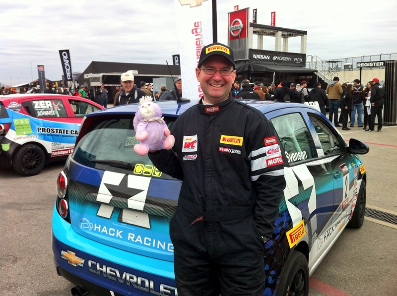Illustration for article titled Racing Drivers With Easter Bunnies Are The Best Thing Ever